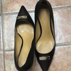 Coach dark bronze shoe